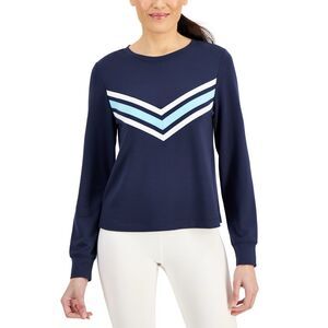 ID Ideology Women S Active Chevron Top Blue Size‎ Large
